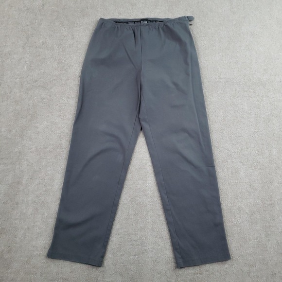 Eileen Fisher Pants - Eileen Fisher Pants Women Small Gray Elastic Waist Straight Leg Side Zip Casual
